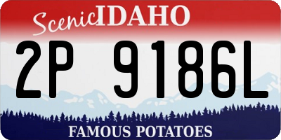ID license plate 2P9186L