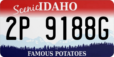 ID license plate 2P9188G