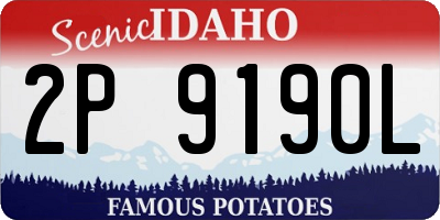 ID license plate 2P9190L