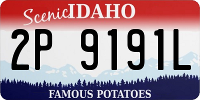 ID license plate 2P9191L