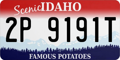 ID license plate 2P9191T