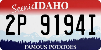ID license plate 2P9194I
