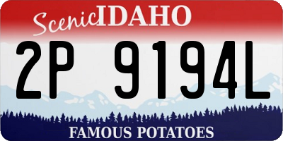 ID license plate 2P9194L