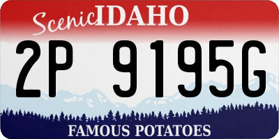 ID license plate 2P9195G