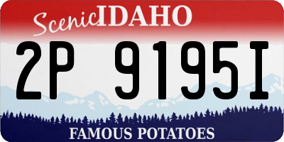 ID license plate 2P9195I