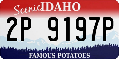 ID license plate 2P9197P