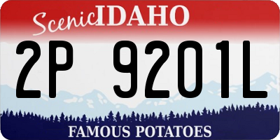 ID license plate 2P9201L