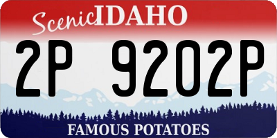 ID license plate 2P9202P