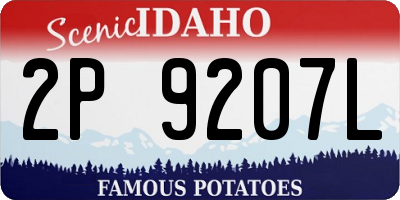 ID license plate 2P9207L