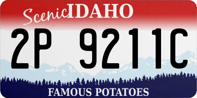 ID license plate 2P9211C