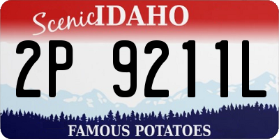 ID license plate 2P9211L