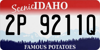 ID license plate 2P9211Q