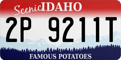 ID license plate 2P9211T