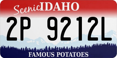 ID license plate 2P9212L