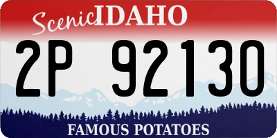ID license plate 2P9213O