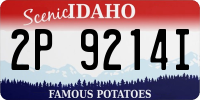 ID license plate 2P9214I