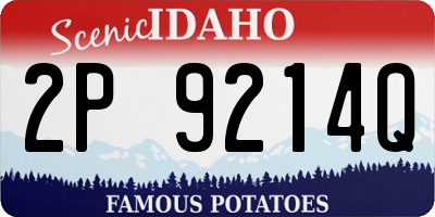 ID license plate 2P9214Q