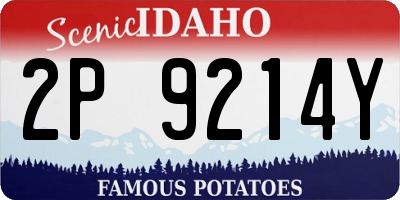 ID license plate 2P9214Y