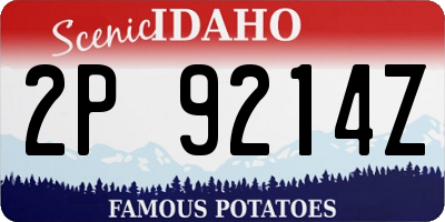 ID license plate 2P9214Z
