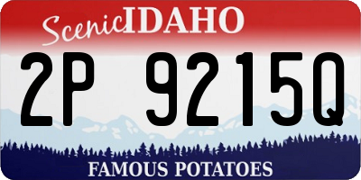 ID license plate 2P9215Q