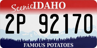 ID license plate 2P9217O