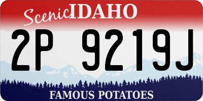 ID license plate 2P9219J