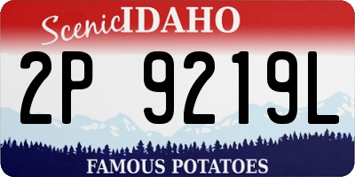ID license plate 2P9219L