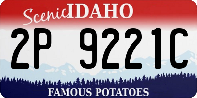 ID license plate 2P9221C