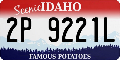 ID license plate 2P9221L