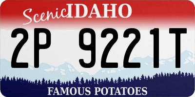 ID license plate 2P9221T