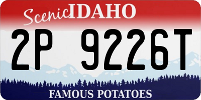 ID license plate 2P9226T