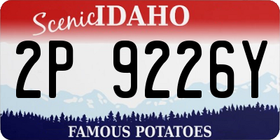 ID license plate 2P9226Y