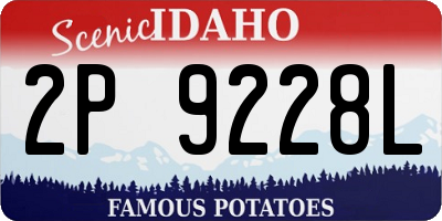 ID license plate 2P9228L