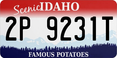ID license plate 2P9231T
