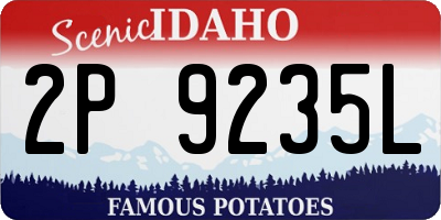 ID license plate 2P9235L