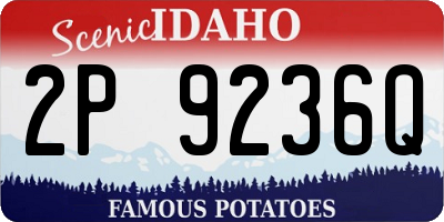 ID license plate 2P9236Q