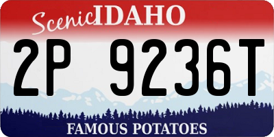 ID license plate 2P9236T