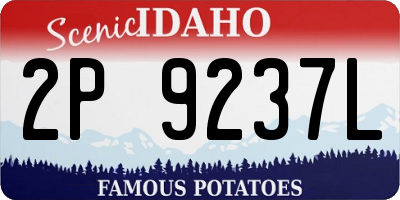 ID license plate 2P9237L