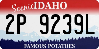 ID license plate 2P9239L