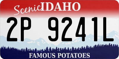 ID license plate 2P9241L