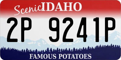 ID license plate 2P9241P