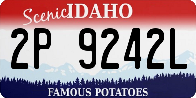 ID license plate 2P9242L