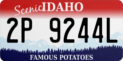 ID license plate 2P9244L