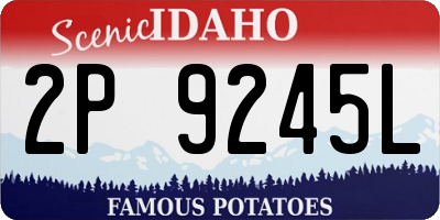 ID license plate 2P9245L