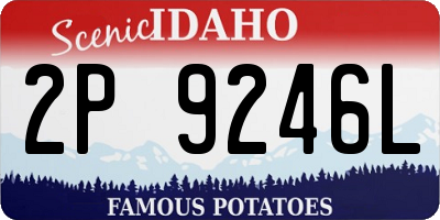 ID license plate 2P9246L