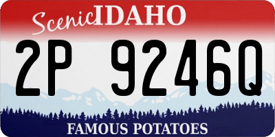 ID license plate 2P9246Q