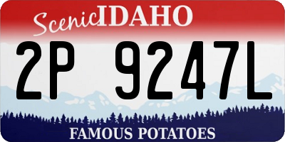 ID license plate 2P9247L