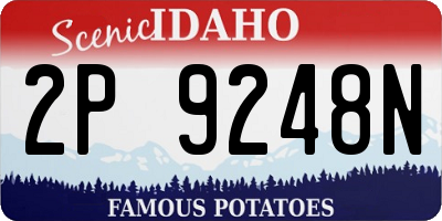 ID license plate 2P9248N
