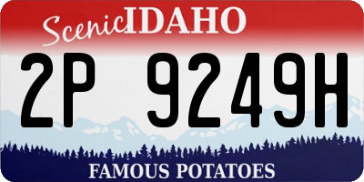 ID license plate 2P9249H