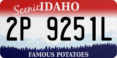 ID license plate 2P9251L